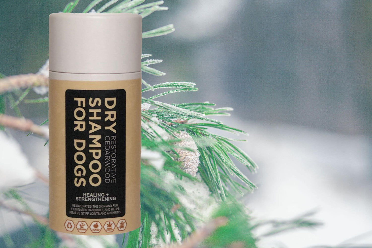 FurScents Restorative Cedarwood Dog Dry Shampoo Sifter